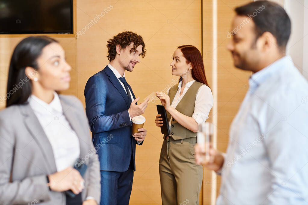 Group of professionals networking at a nutrition education event